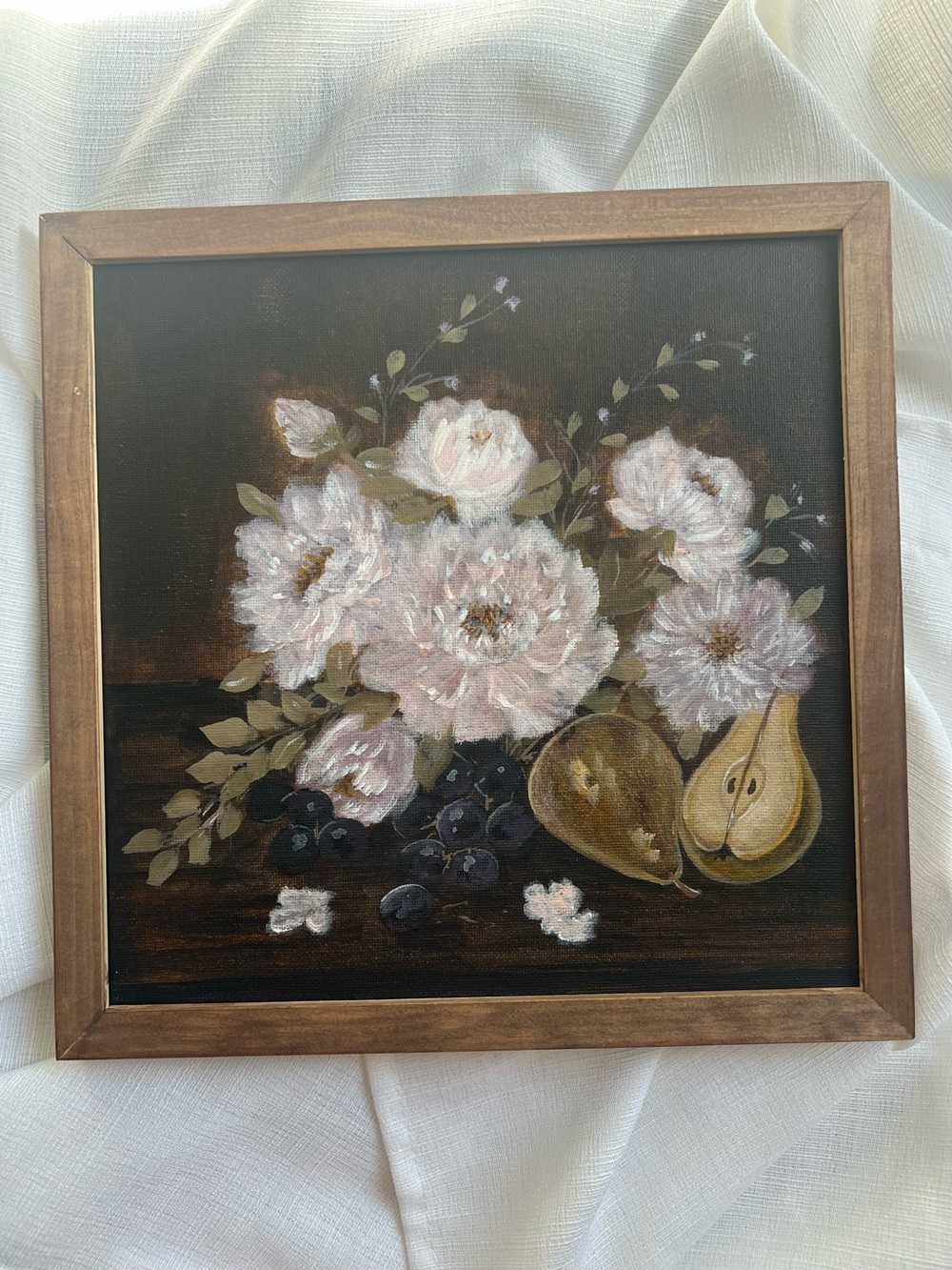 “Orchard Romance” acrylic painting